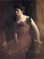 Alexander, John White - Woman in a Red Dress